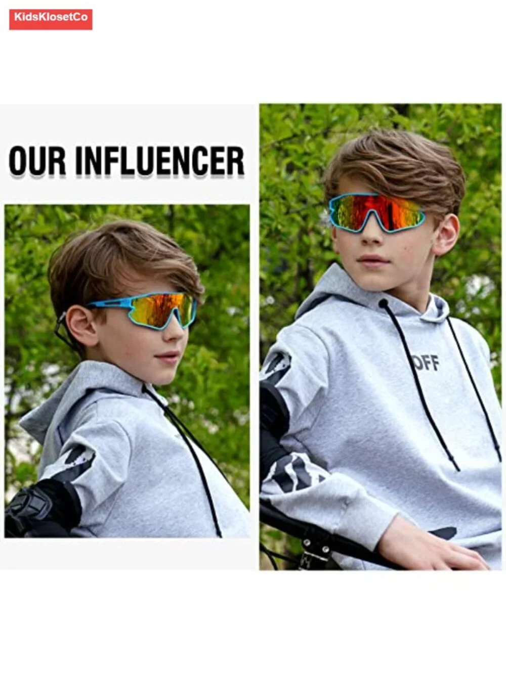 Kids Youth Sports Sunglasses Polarized UV400 Protection Cycling Baseball Glasses